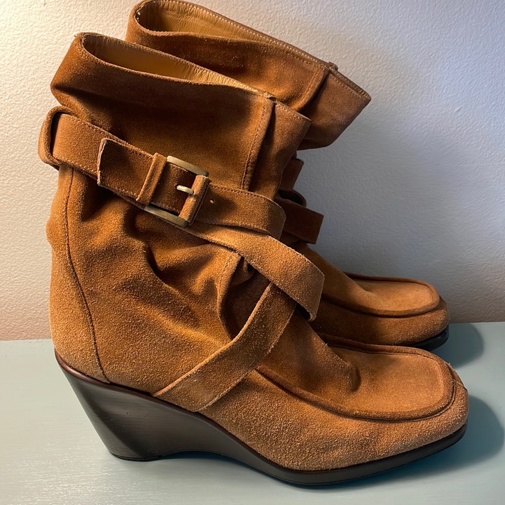 Stuart weitzman wedge heeled boots
